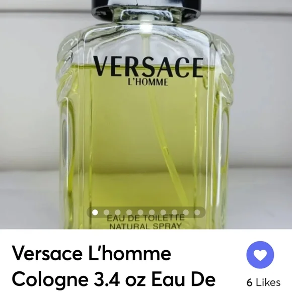 Versace L'homme Colog ne 3.4 oz Eau De Toil ette S pray for Men - Picture 2 of 11